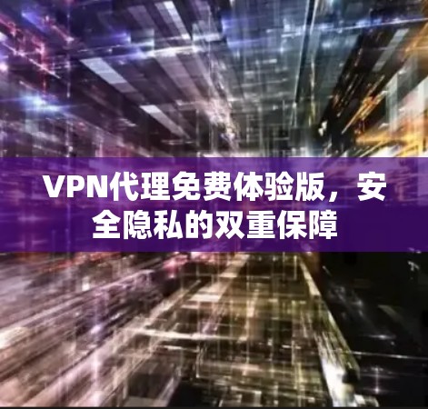 VPN代理免费体验版,安全隐私的双重保障 VPN代理免费体验版,安全隐私的双重保障
