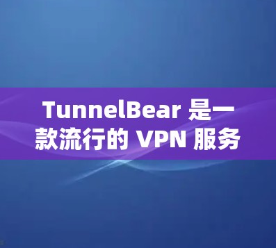 TunnelBear 是一款流行的 VPN 服务，旨在为用户提供匿名性、安全性和隐私保护。以下从速度、性能等方面对 TunnelBear 进行分析
