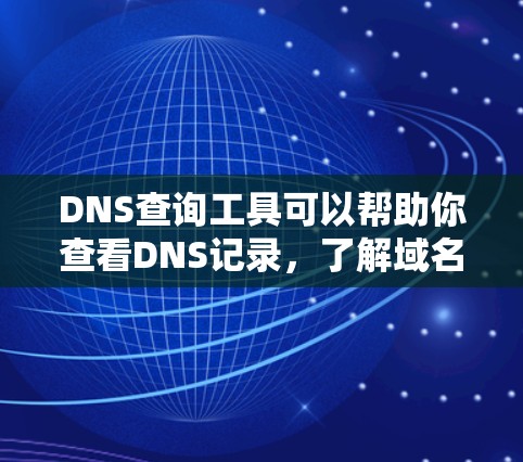 DNS查询工具可以帮助你查看DNS记录，了解域名对应的IP地址、邮件服务器等信息。以下是一些常用的DNS查询工具