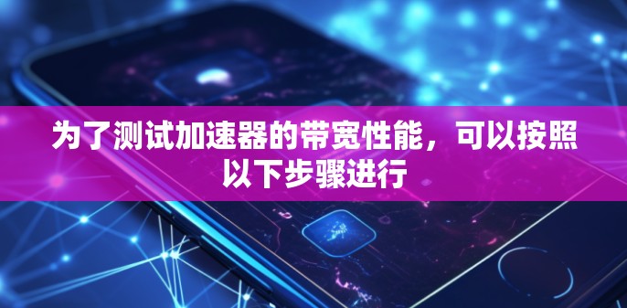 为了测试加速器的带宽性能，可以按照以下步骤进行